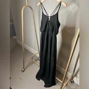 Black Double Slit Maxi